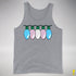 Transgender Pride Flag Christmas Lights Premium Tank Top - Grey Heather
